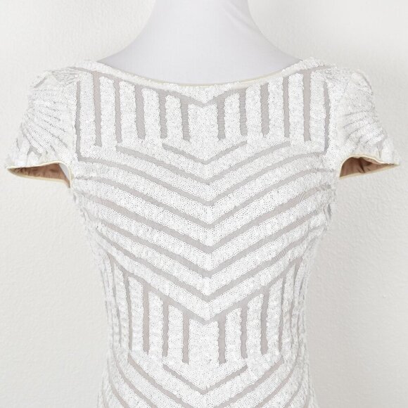 Dress the Population Tabitha Cap Sleeve Sequin Dress - M - Picture 2 of 11